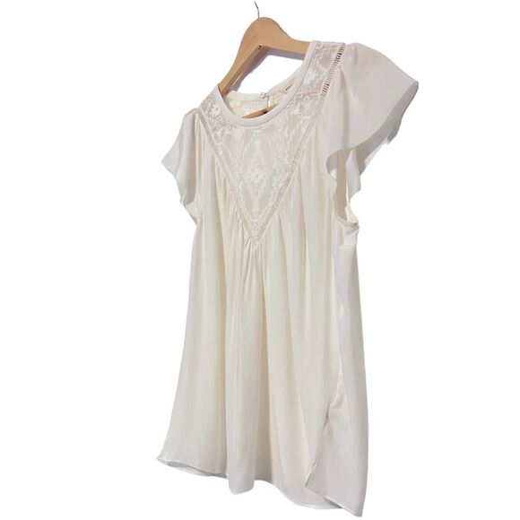Rebecca Taylor Ivory 100% Silk Geo Aztec Embroidered Top 12 NWT - Picture 4 of 10